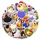 Wrapables Waterproof Vinyl Stickers for Water Bottles, Laptop, Phones, Skateboards, Decals for Teens, 106pcs, Chickens